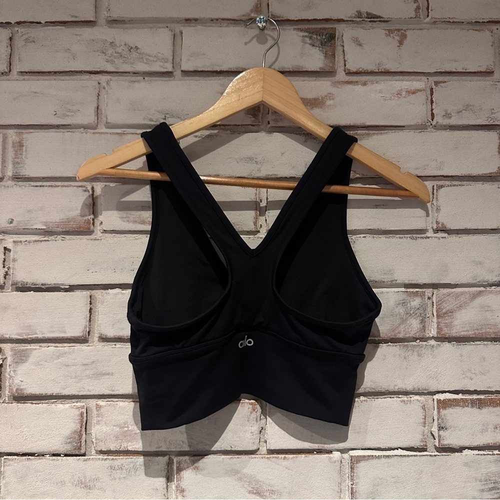 ALO Yoga Wild Thing Bra Black - Gem